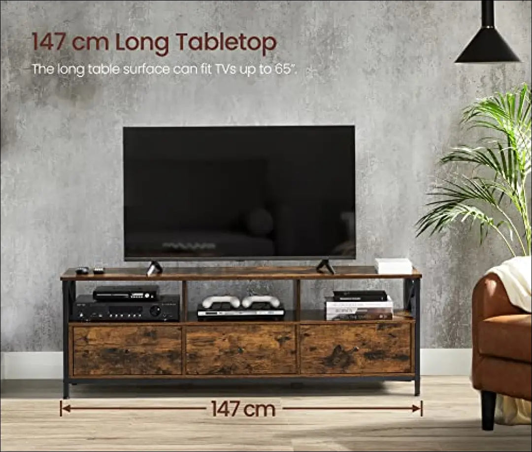 TV staliukas SM1261 - €193 Save 40% 100-200, __label:Pristatymas 5-14 d.d., notouch30, song, spalva-ruda 147x40x50cm