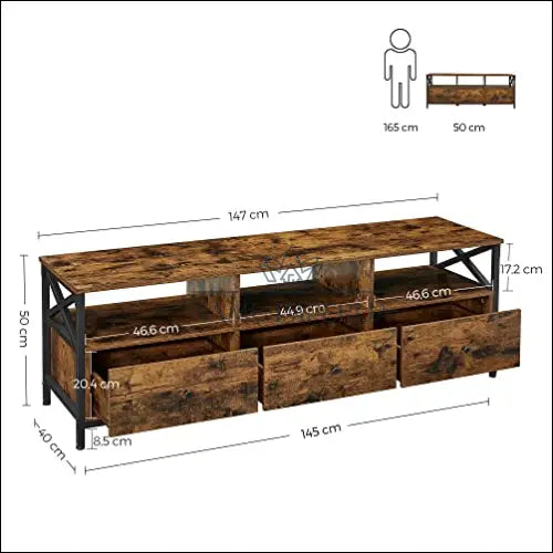 TV staliukas SM1261 - €226 Save 30% __label:Pristatymas 5-14 d.d., notouch30, over-200, song, spalva-ruda 147x40x50cm