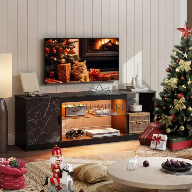 TV staliukas su LED apšvietimu SI1429 - €94 Save 50% 50-100, __label:Pristatymas 1-2 d.d., color-juoda,