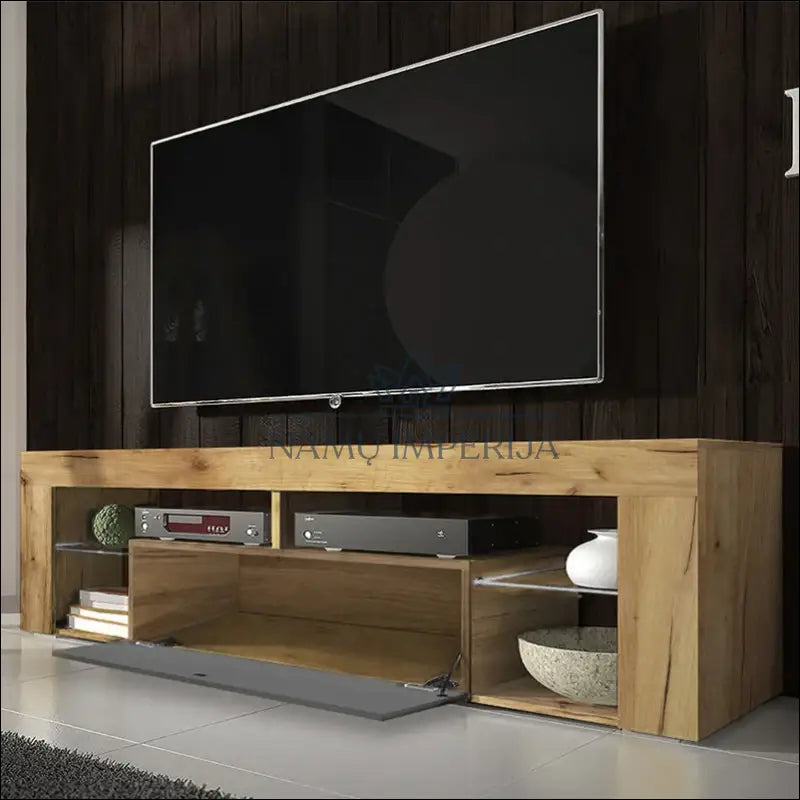 TV staliukas su LED apšvietimu SI1701 - €94 Save 50% 50-100, __label:Pristatymas 1-2 d.d., color-pilka, color-ruda,
