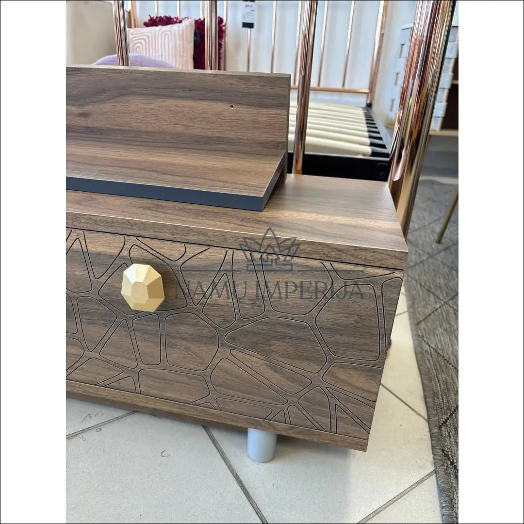 TV staliukas su lentynomis SI1637 - €108 Save 50% 100-200, __label:Pristatymas 1-2 d.d., color-ruda, material-mediena,