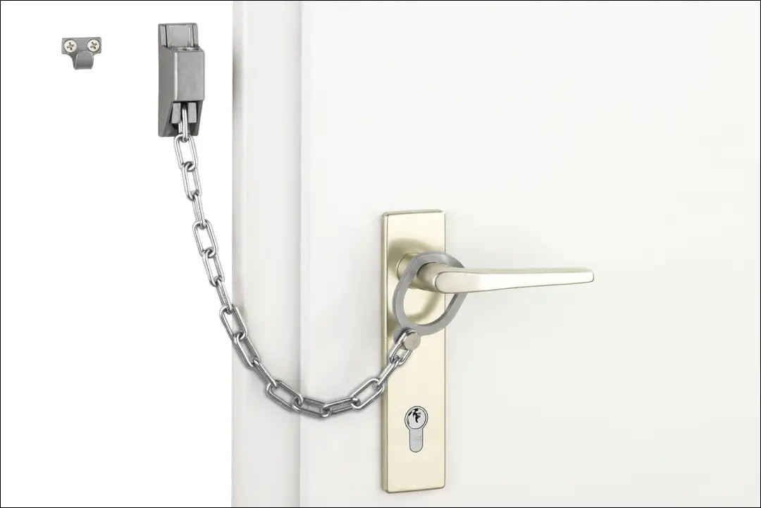 Užrakinama durų grandinė DI12549 - €13 Save 50% __label:Pristatymas 1-2 d.d., color-sidabrine, kita, material-metalas,