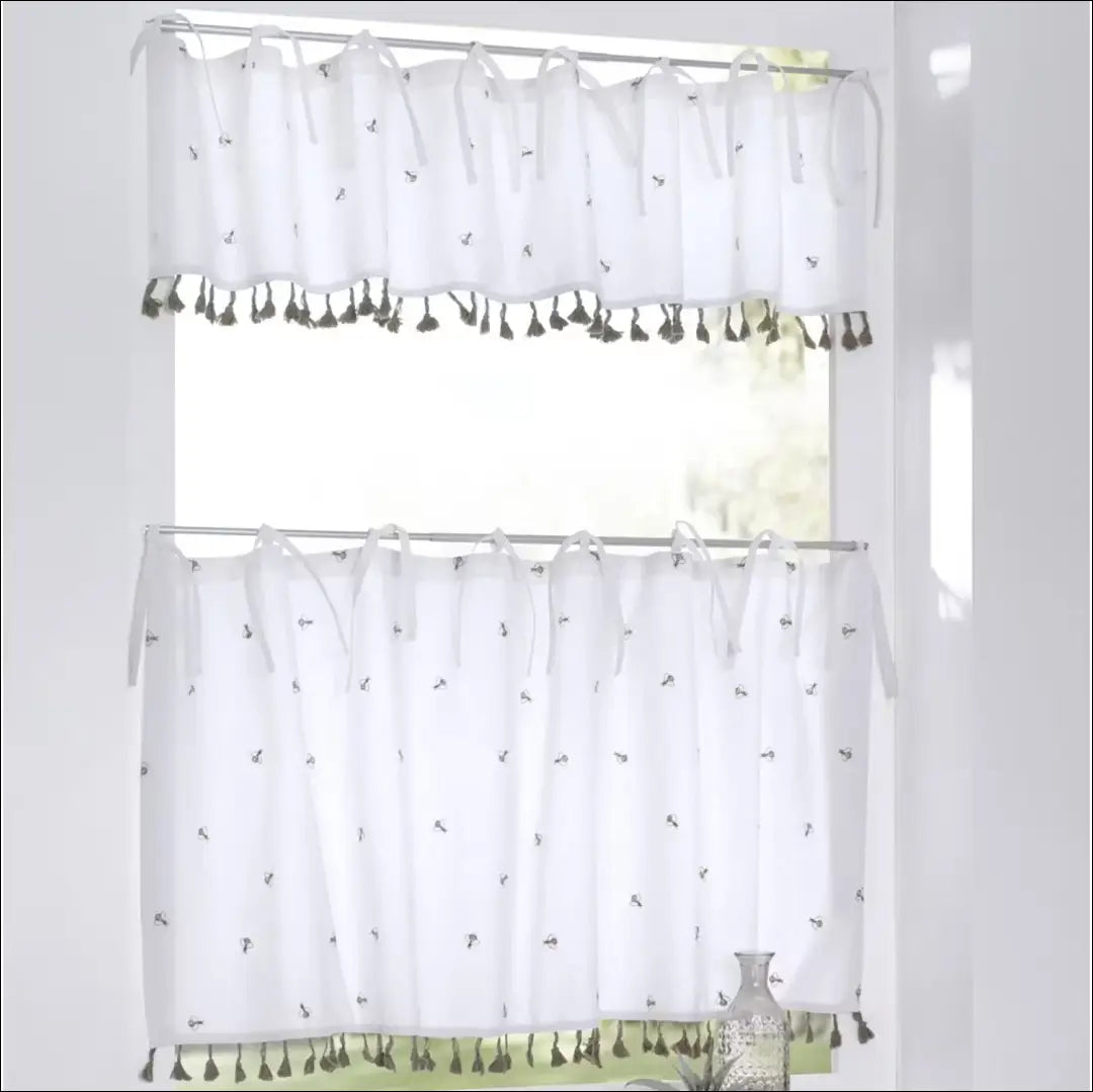 Užuolaida (2 dalys) DI11443 - €14 Save 50% __label:Pristatymas 1-2 d.d., color-balta, color-ruda, material-medvilne,
