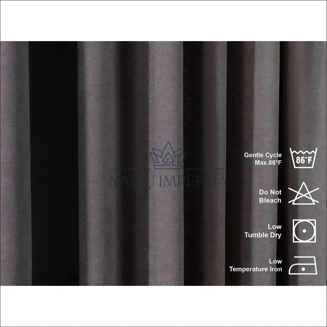 Užuolaida DI10005 €35 Save 50% 25 50, __label:Pristatymas 1 2 d.d., color pilka, material aksomas, poliesteris €25