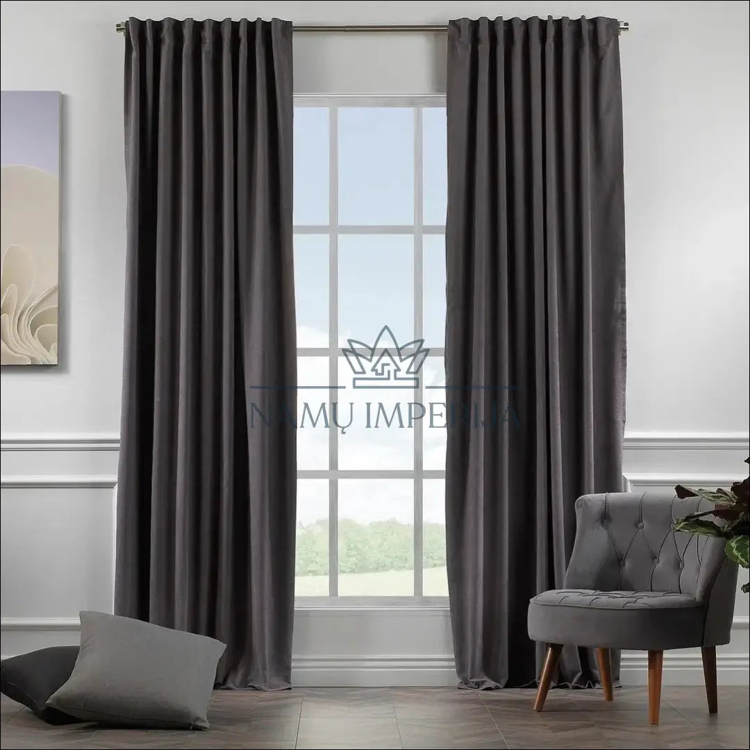Užuolaida DI10005 €35 Save 50% 25 50, __label:Pristatymas 1 2 d.d., color pilka, material aksomas, poliesteris €25