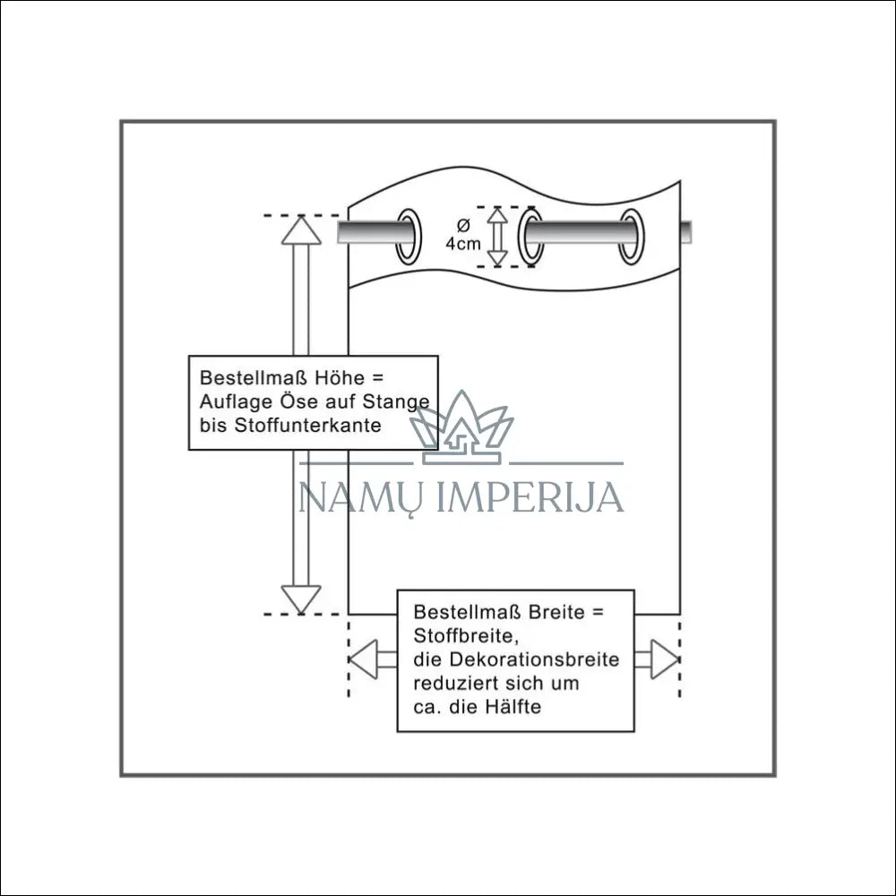 Užuolaida DI10006 €34 Save 50% 25 50, __label:Pristatymas 1 2 d.d., color zalia, material akrilas, poliesteris €25