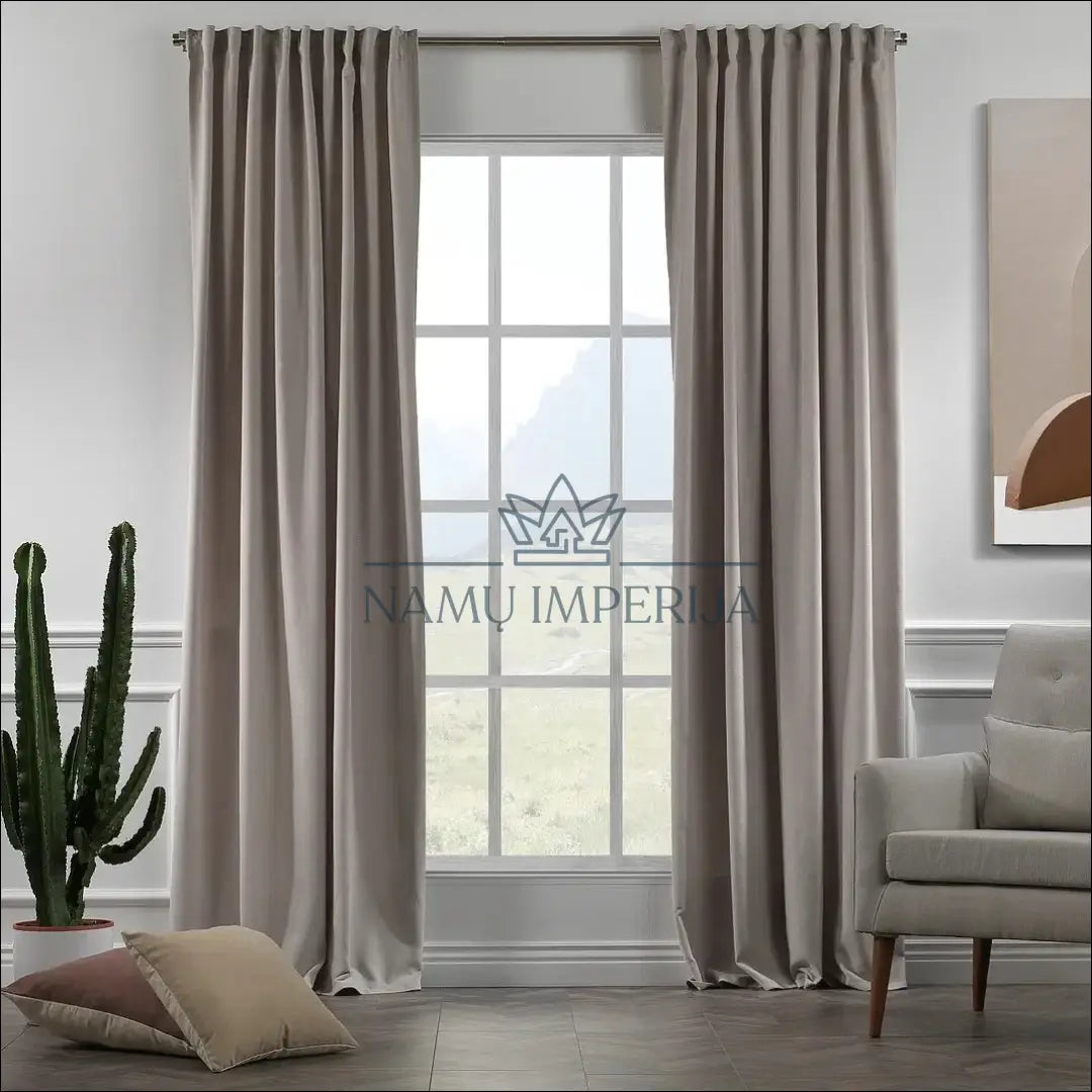 Užuolaida DI10017 €35 Save 50% 25 50, __label:Pristatymas 1 2 d.d., color smelio, material aksomas, poliesteris €25
