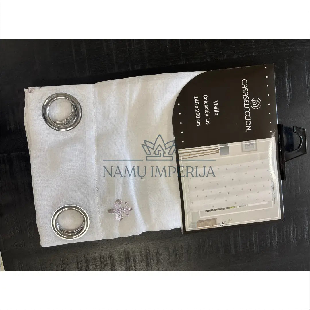 Užuolaida DI10059 - €19 Save 50% __label:Pristatymas 1-2 d.d., color-balta, color-sidabrine, material-poliesteris,