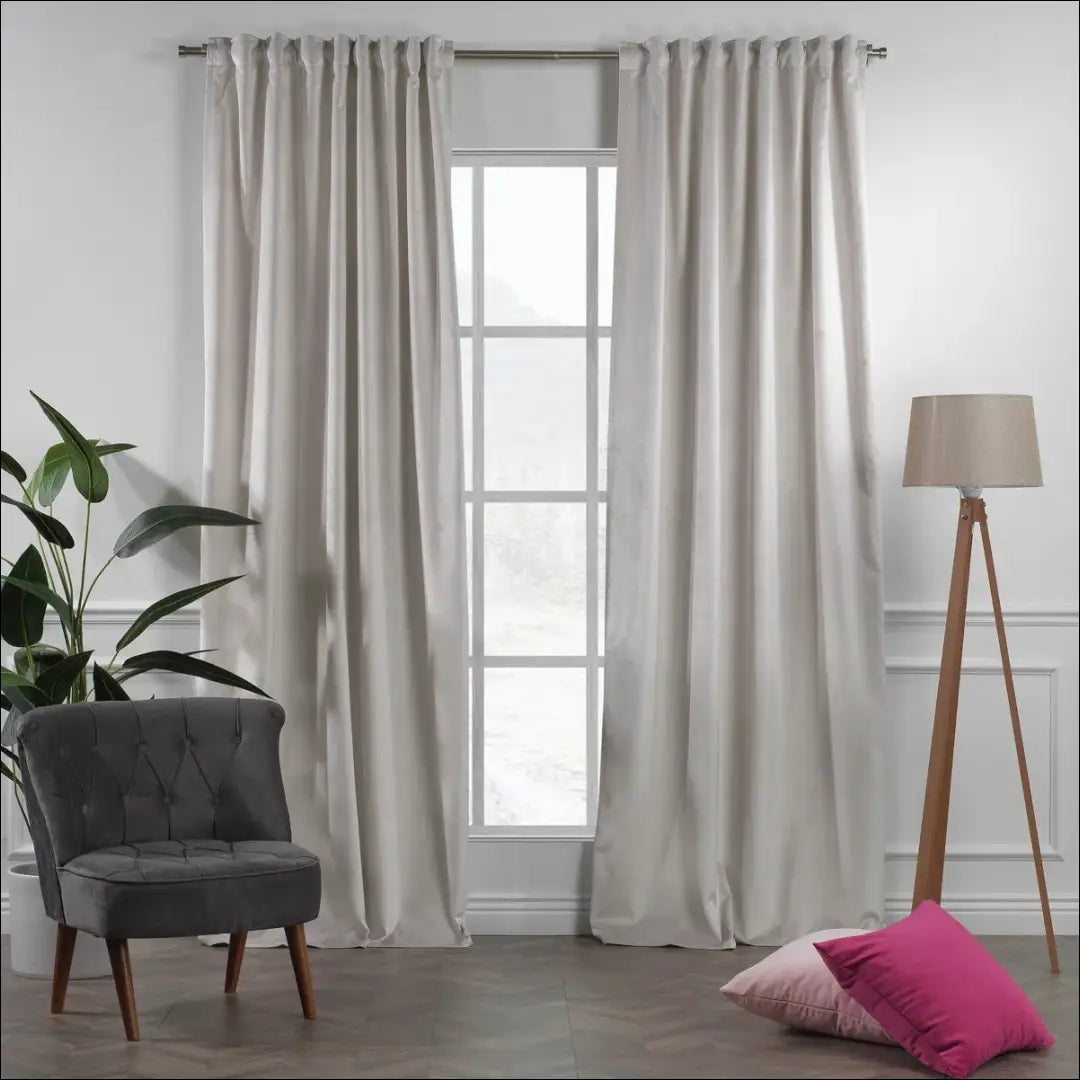 Užuolaida DI10823 - €85 Save 50% 50-100, __label:Pristatymas 1-2 d.d., color-kremas, material-aksomas,