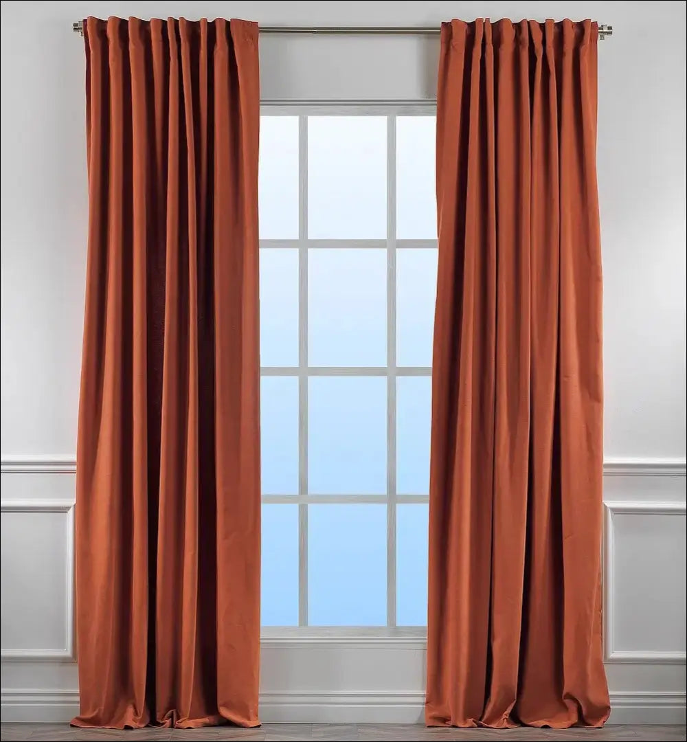 Užuolaida DI10824 - €39 Save 50% 25-50, __label:Pristatymas 1-2 d.d., color-oranzine, material-aksomas,