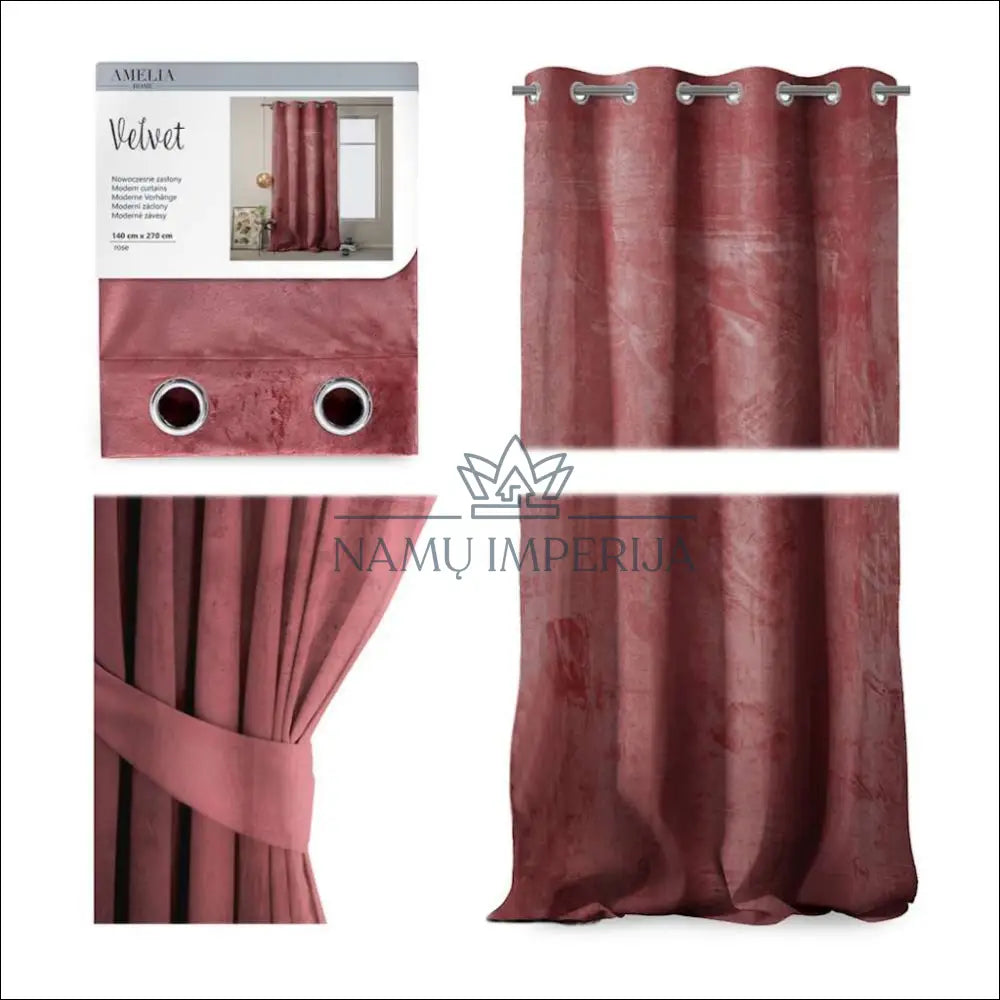 Užuolaida DI1122 - €32 Save 65% 25-50, __label:Pristatymas 1-2 d.d., color-rozine, material-poliesteris, tekstile €25