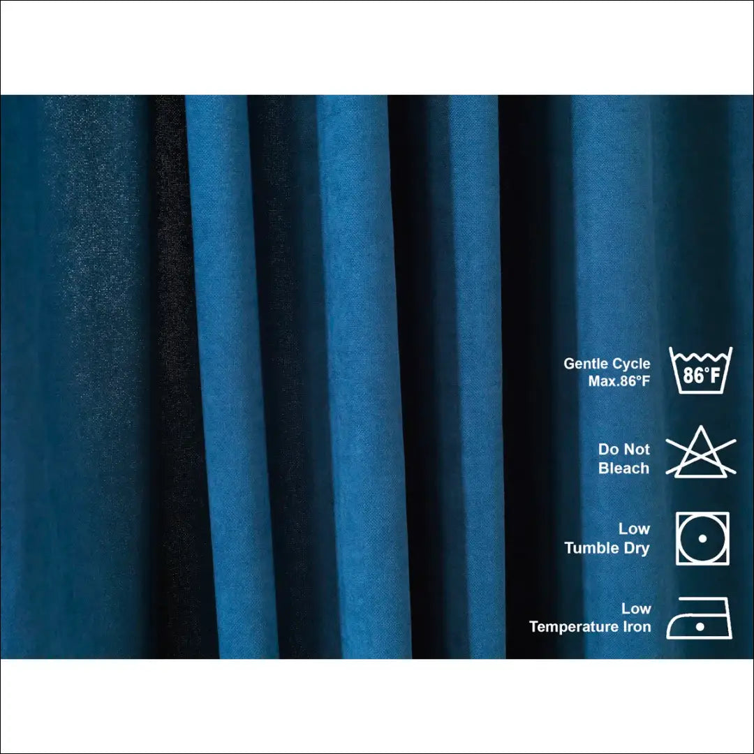 Užuolaida DI11327 - €35 Save 50% 25-50, __label:Pristatymas 1-2 d.d., color-melyna, material-aksomas,