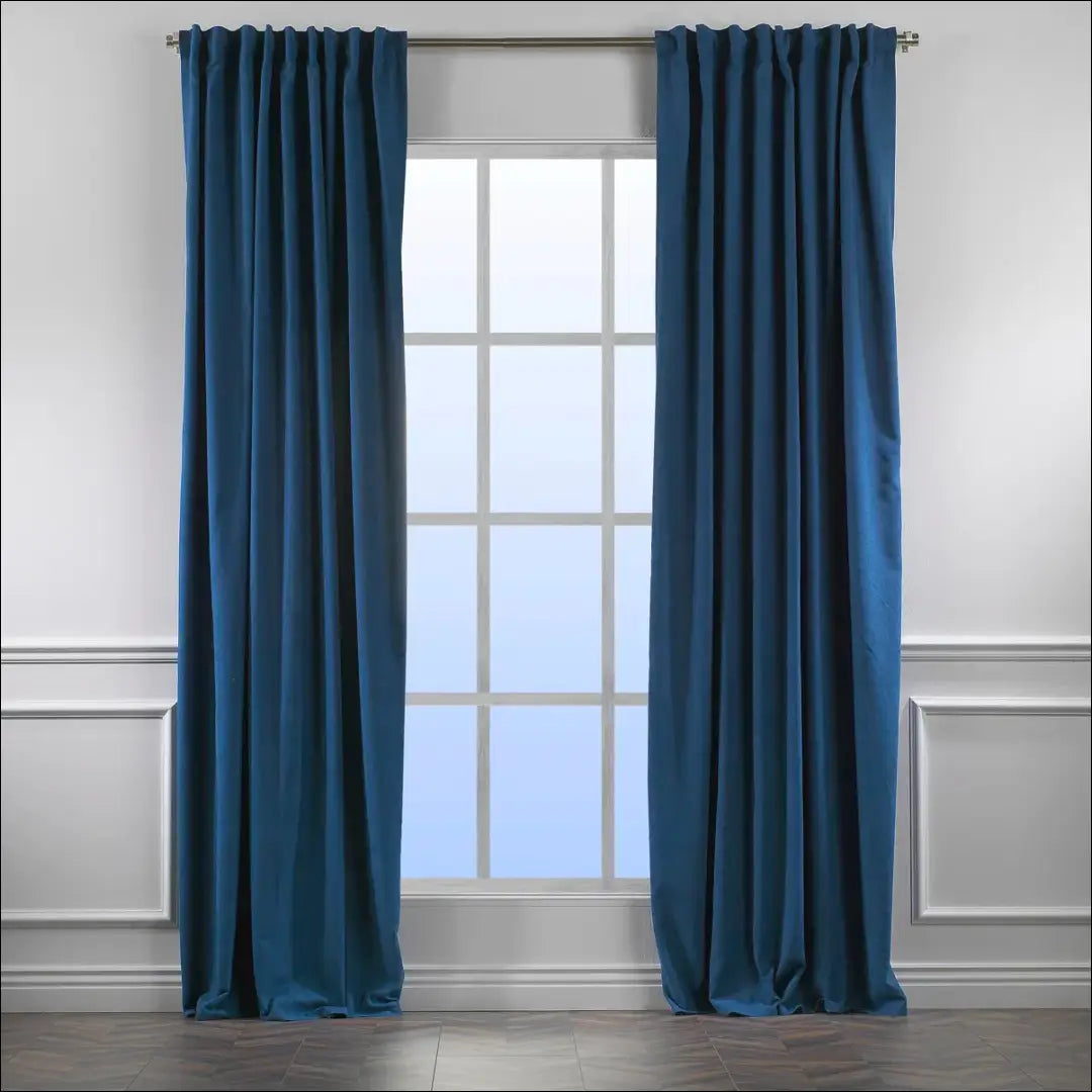 Užuolaida DI11327 - €35 Save 50% 25-50, __label:Pristatymas 1-2 d.d., color-melyna, material-aksomas,