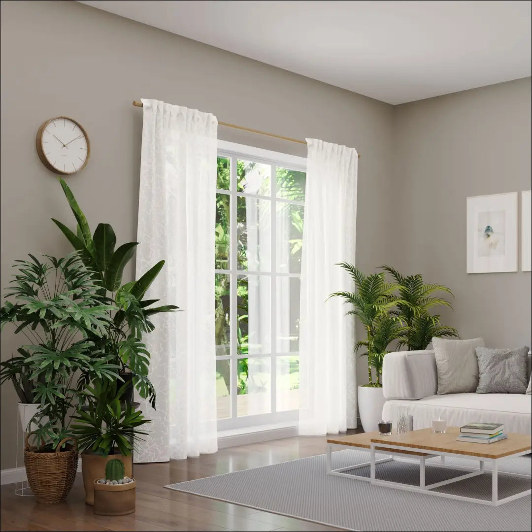 Užuolaida DI11371 - €25 Save 50% 25-50, __label:Pristatymas 1-2 d.d., color-balta, material-poliesteris, tekstile