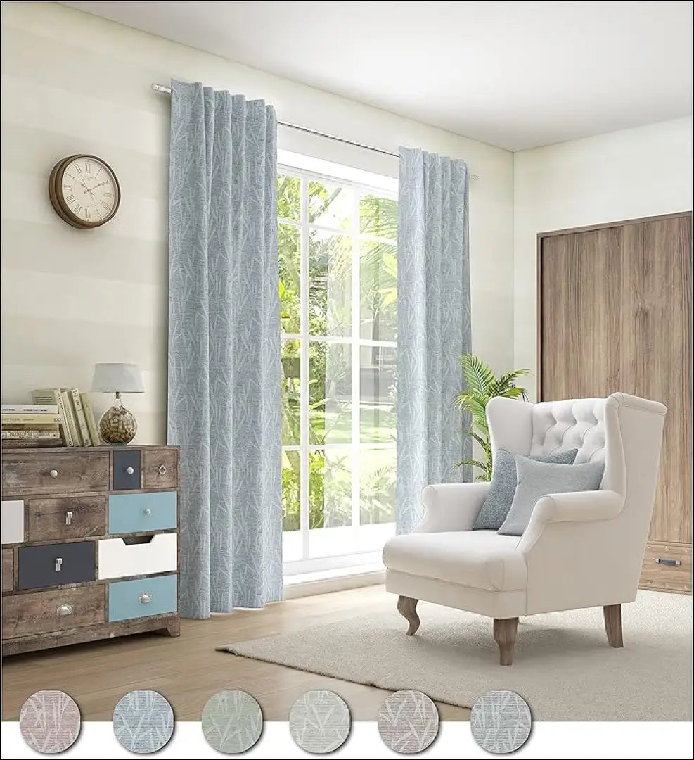 Užuolaida DI11476 - €25 Save 50% 25-50, __label:Pristatymas 1-2 d.d., color-melyna, color-turkis, material-poliesteris