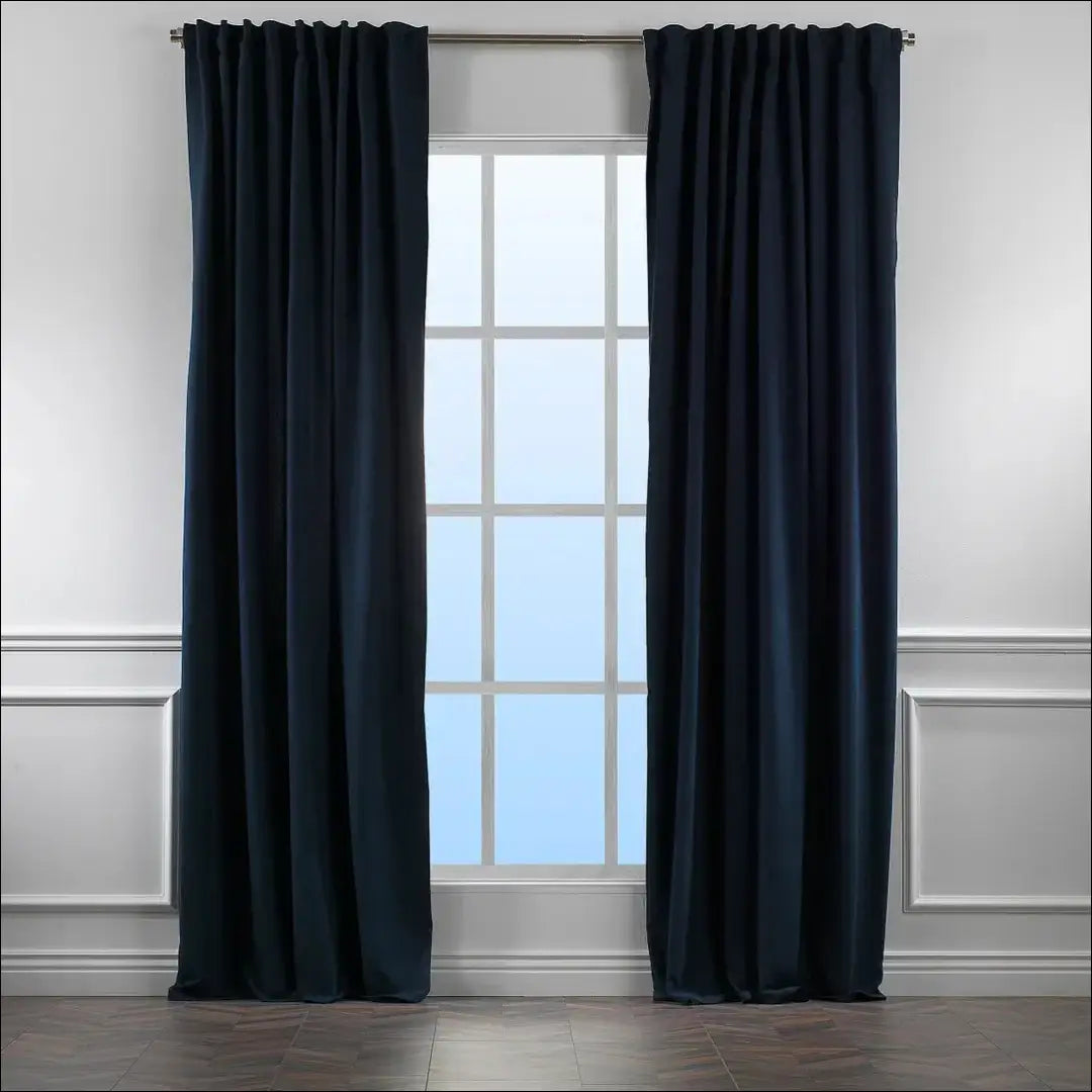 Užuolaida DI11665 - €35 Save 50% 25-50, __label:Pristatymas 1-2 d.d., color-melyna, material-aksomas,