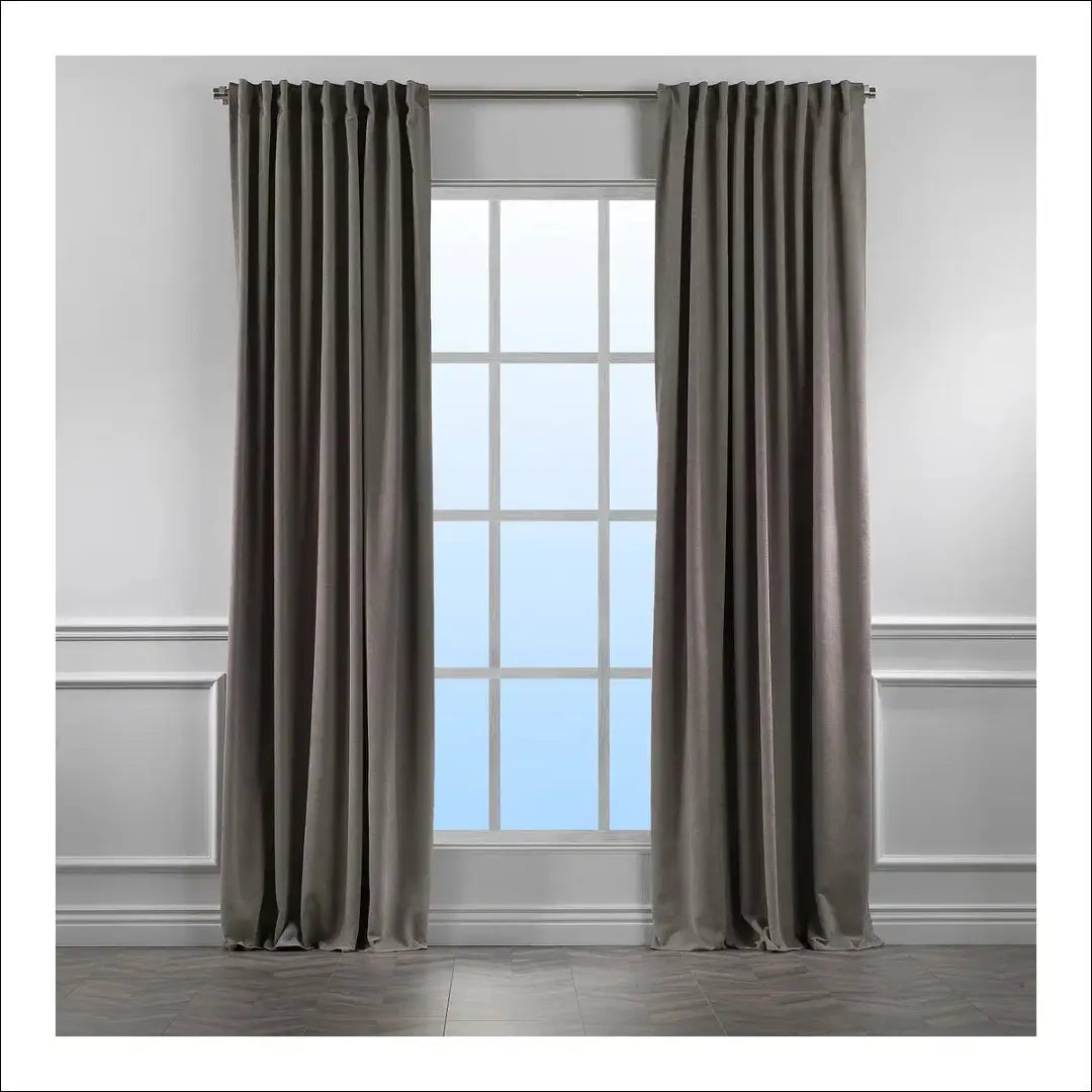 Užuolaida DI11875 - €39 Save 50% 25-50, __label:Pristatymas 1-2 d.d., color-pilka, color-smelio, material-aksomas €25
