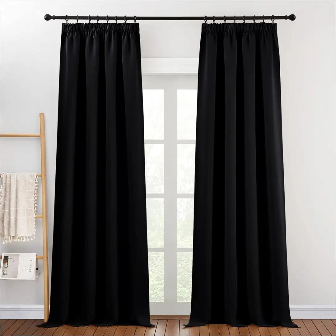 Užuolaida DI12097 - €87 Save 50% 50-100, __label:Pristatymas 1-2 d.d., color-juoda, material-aksomas,