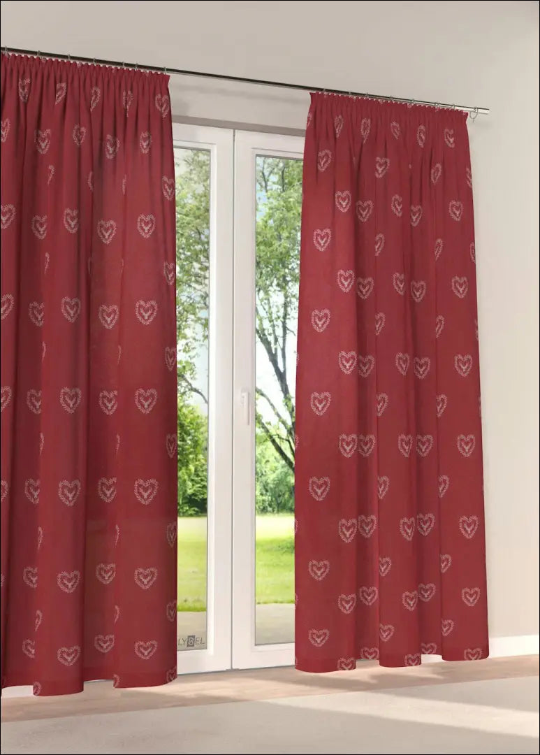 Užuolaida DI12302 - €38 Save 50% 25-50, __label:Pristatymas 1-2 d.d., color-raudona, kaledos, material-poliesteris €25