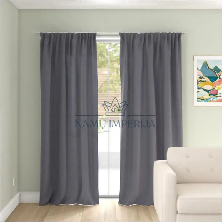 Užuolaida DI2997 - €72 Save 65% 50-100, __label:Pristatymas 1-2 d.d., color-pilka, material-poliesteris, tekstile €50