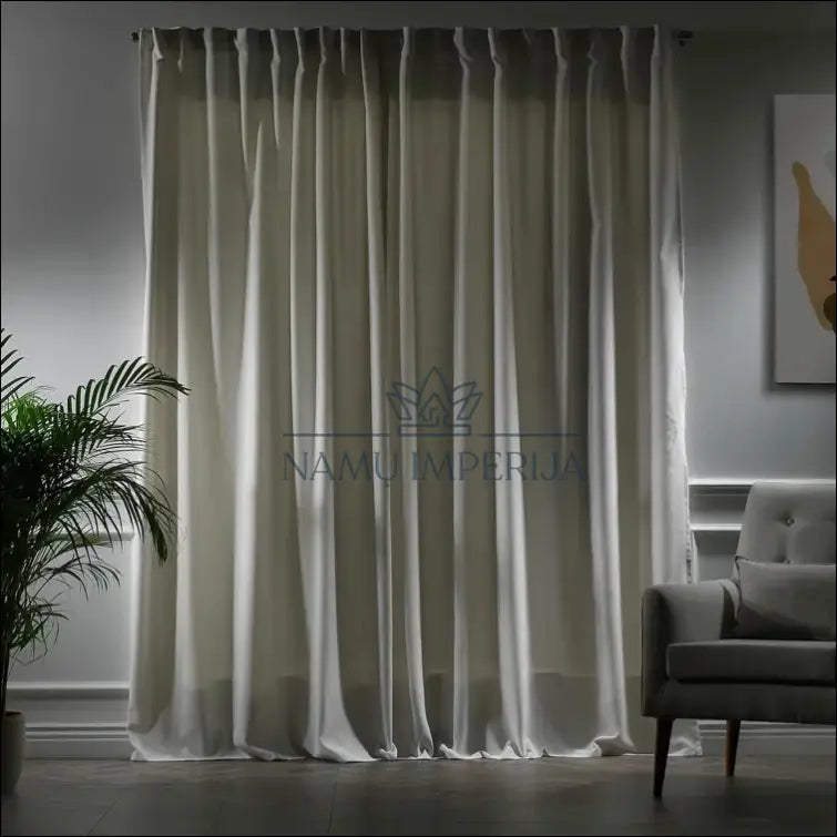 Užuolaida DI9731 - €35 Save 50% 25-50, __label:Pristatymas 1-2 d.d., color-balta, material-aksomas,