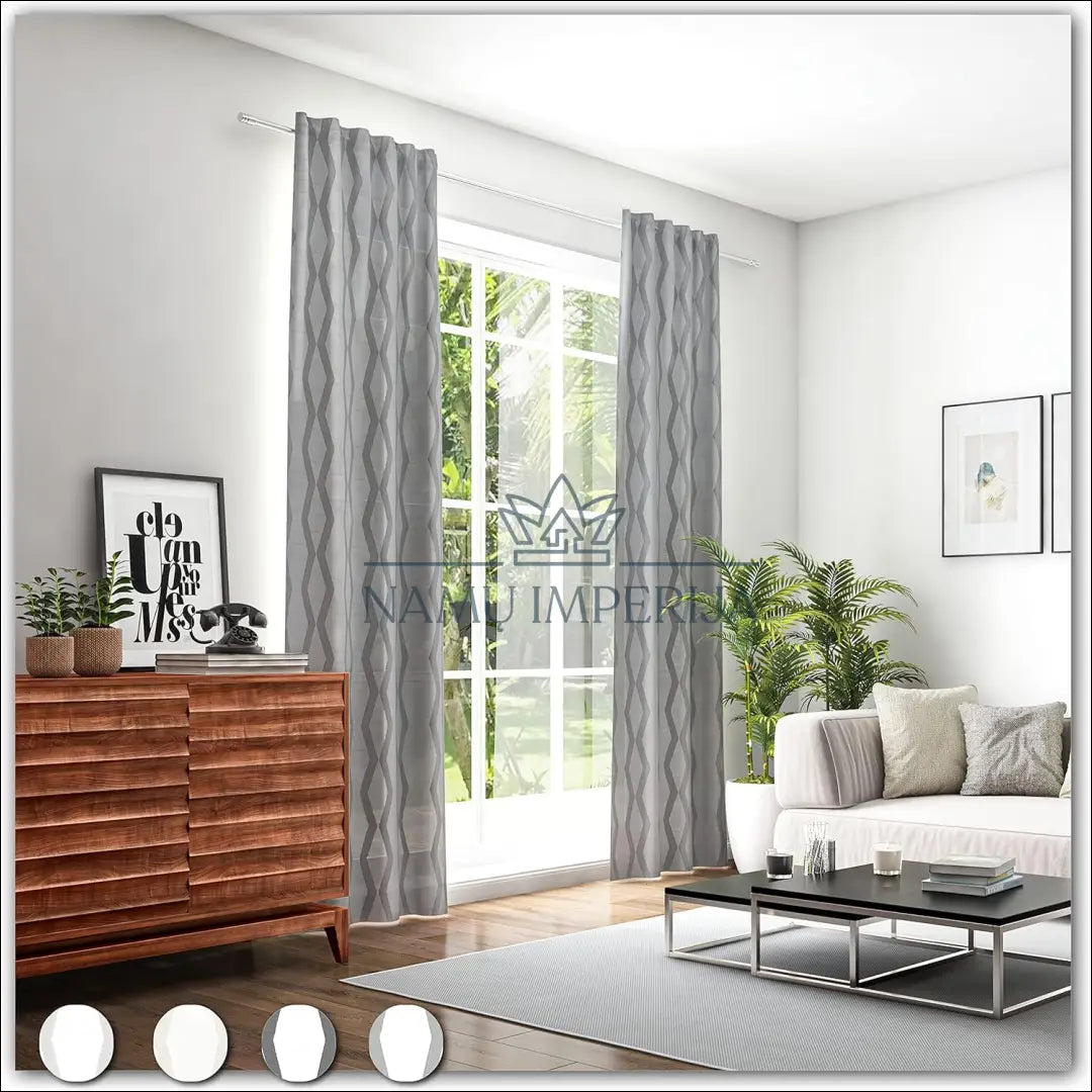 Užuolaida DI9826 - €32 Save 50% 25-50, __label:Pristatymas 1-2 d.d., color-pilka, material-linas, material-poliesteris