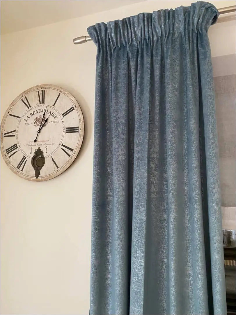 Užuolaida DI9828 - €17 Save 50% __label:Pristatymas 1-2 d.d., color-melyna, color-sidabrine, material-aksomas,