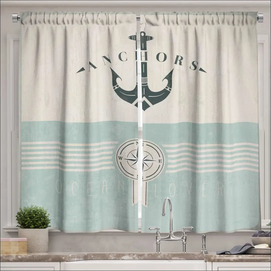 Užuolaidų komplektas (2vnt) DI11346 - €18 Save 50% __label:Pristatymas 1-2 d.d., color-balta, color-turkis,