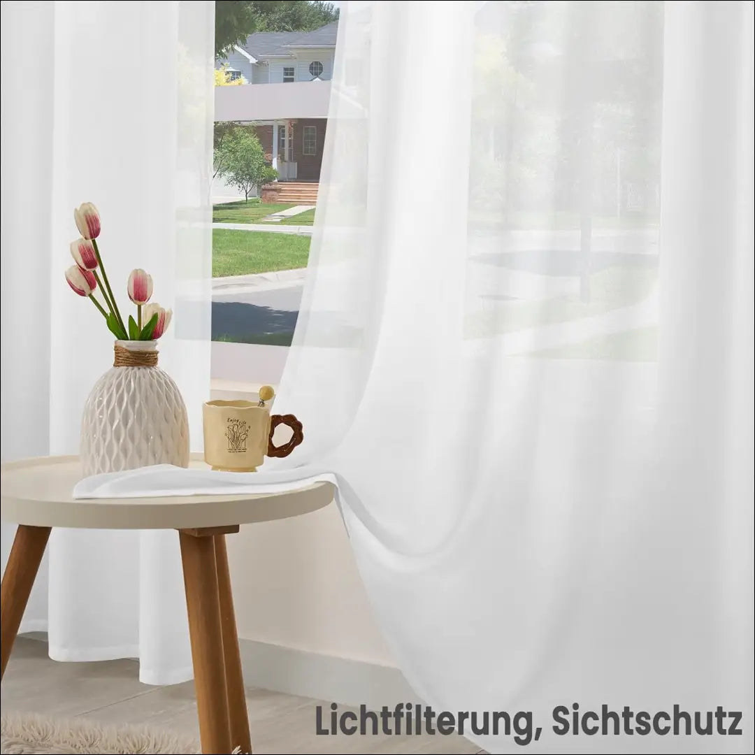Užuolaidų komplektas (2vnt) DI11738 - €14 Save 50% __label:Pristatymas 1-2 d.d., color-balta, material-poliesteris,