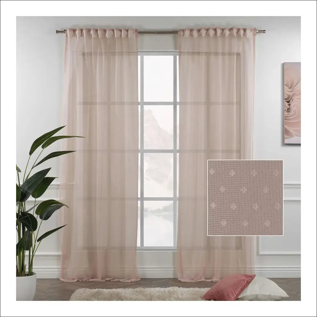 Užuolaidų komplektas (2vnt) DI11766 - €40 Save 50% 25-50, __label:Pristatymas 1-2 d.d., color-rozine,
