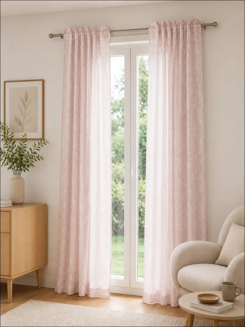 Užuolaidų komplektas (2vnt) DI12115 - €11 Save 50% __label:Pristatymas 1-2 d.d., color-balta, color-rozine,