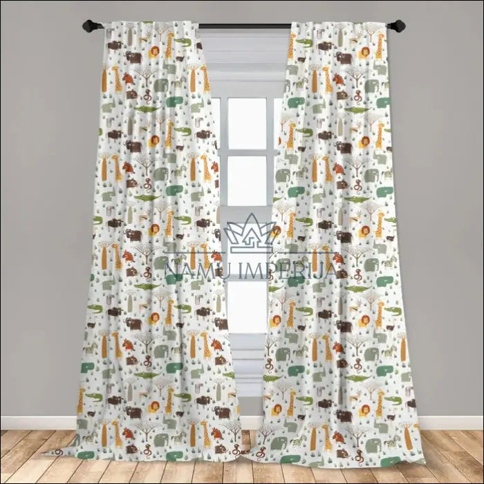 Užuolaidų komplektas (2vnt) DI2663 - €14 Save 65% __label:Pristatymas 1-2 d.d., color-balta, color-marga, color-margas,