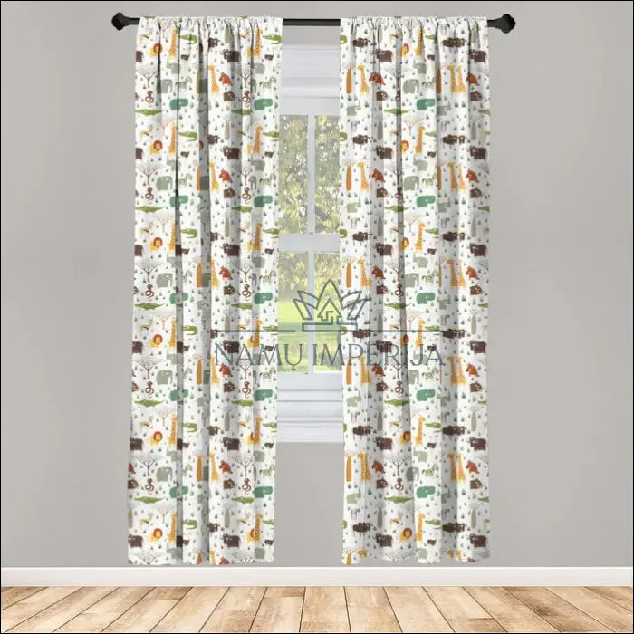 Užuolaidų komplektas (2vnt) DI2663 - €14 Save 65% __label:Pristatymas 1-2 d.d., color-balta, color-marga, color-margas,