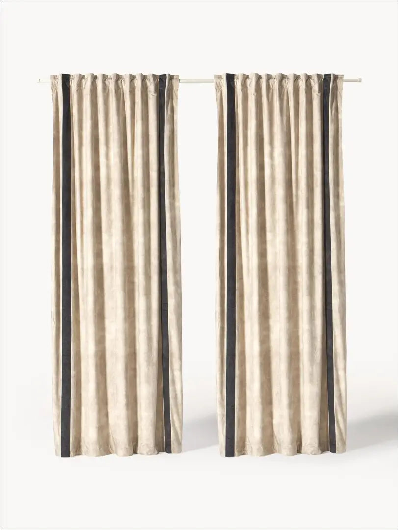 Užuolaidų komplektas (2vnt) DI6117 - €54 Save 55% 50-100, __label:Pristatymas 1-2 d.d., color-pilka, color-smelio,