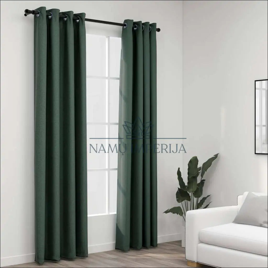 Užuolaidų komplektas (2vnt) DI8997 - €26 Save 50% 25-50, __label:Pristatymas 1-2 d.d., color-zalia,