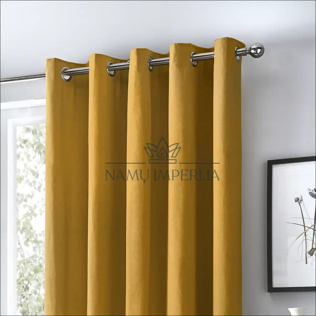 Užuolaidų komplektas (2vnt) DI9768 - €19 Save 50% __label:Pristatymas 1-2 d.d., color-geltona, material-medvilne,