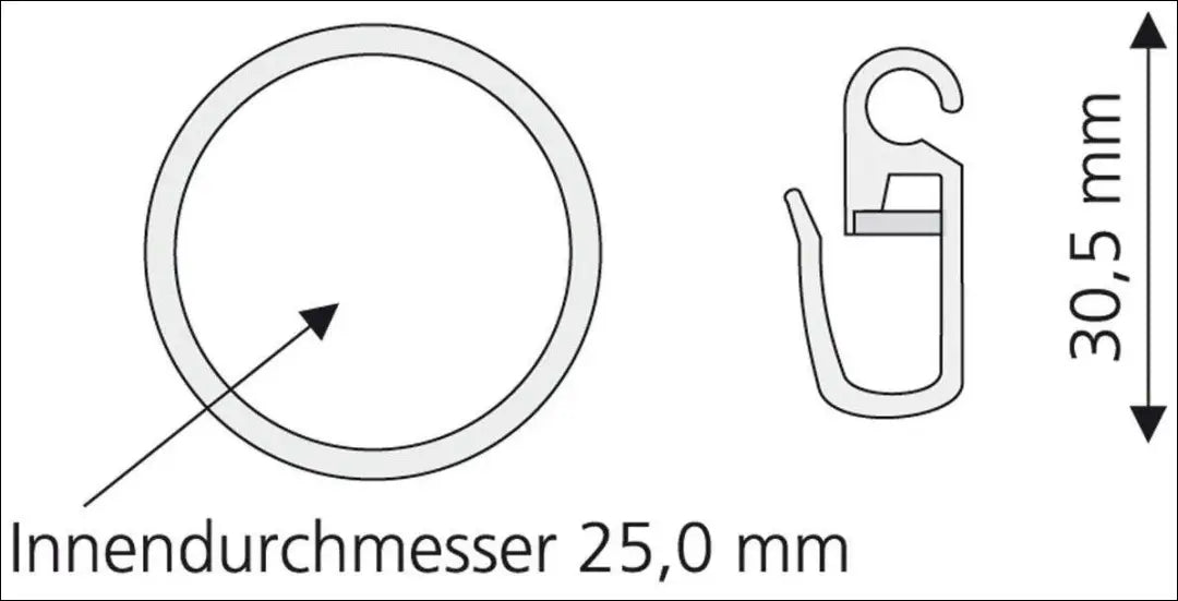 Užuolaidų žiedų komplektas 8vnt DA0269 - €7 Save 50% __label:Pristatymas 1-2 d.d., under-25, uzuolaidos Iki €25 Curtain