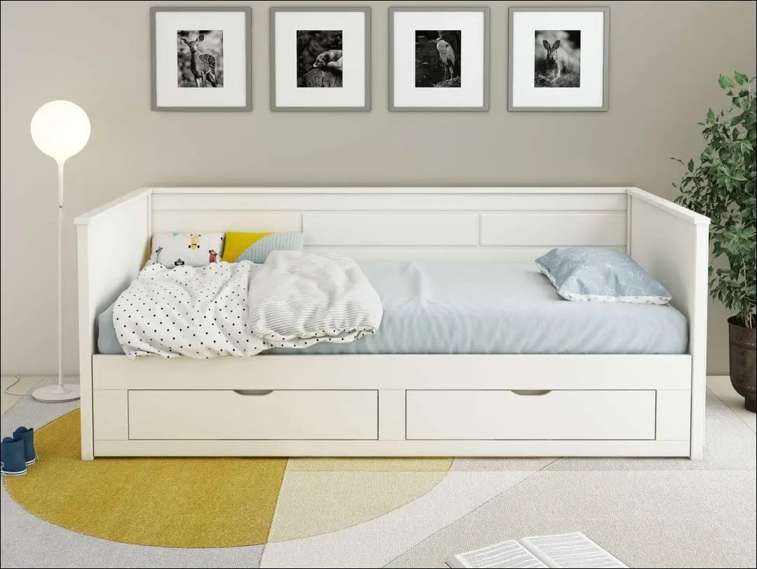 Vaikiška ištraukiama lova GI706 - €220 Save 50% __label:Pristatymas 1-2 d.d., color-balta, lovos-miegamojo,