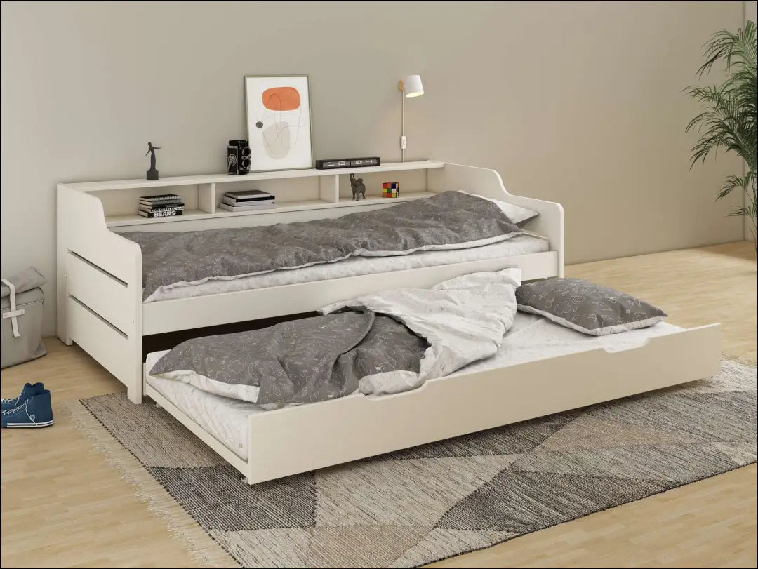 Vaikiška ištraukiama lova GI722 - €220 Save 50% __label:Pristatymas 1-2 d.d., color-balta, lovos-miegamojo,