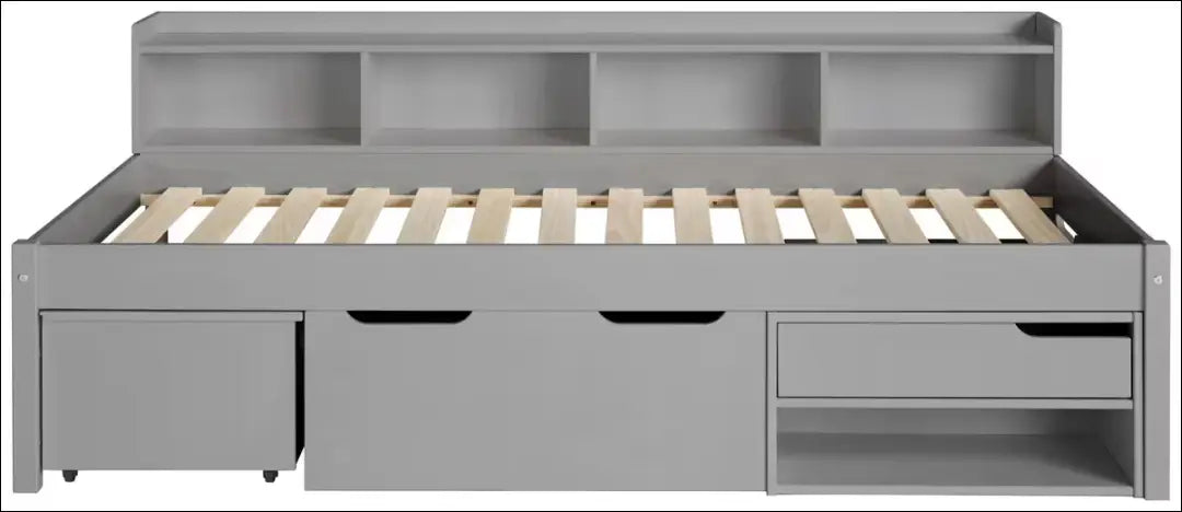 Vaikiška lova (90x200cm) GI643 - €222 Save 50% __label:Pristatymas 1-2 d.d., color-pilka, lovos-miegamojo,