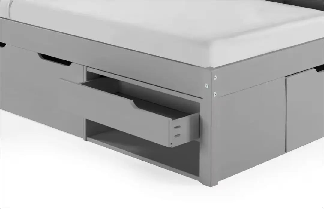 Vaikiška lova (90x200cm) GI643 - €222 Save 50% __label:Pristatymas 1-2 d.d., color-pilka, lovos-miegamojo,