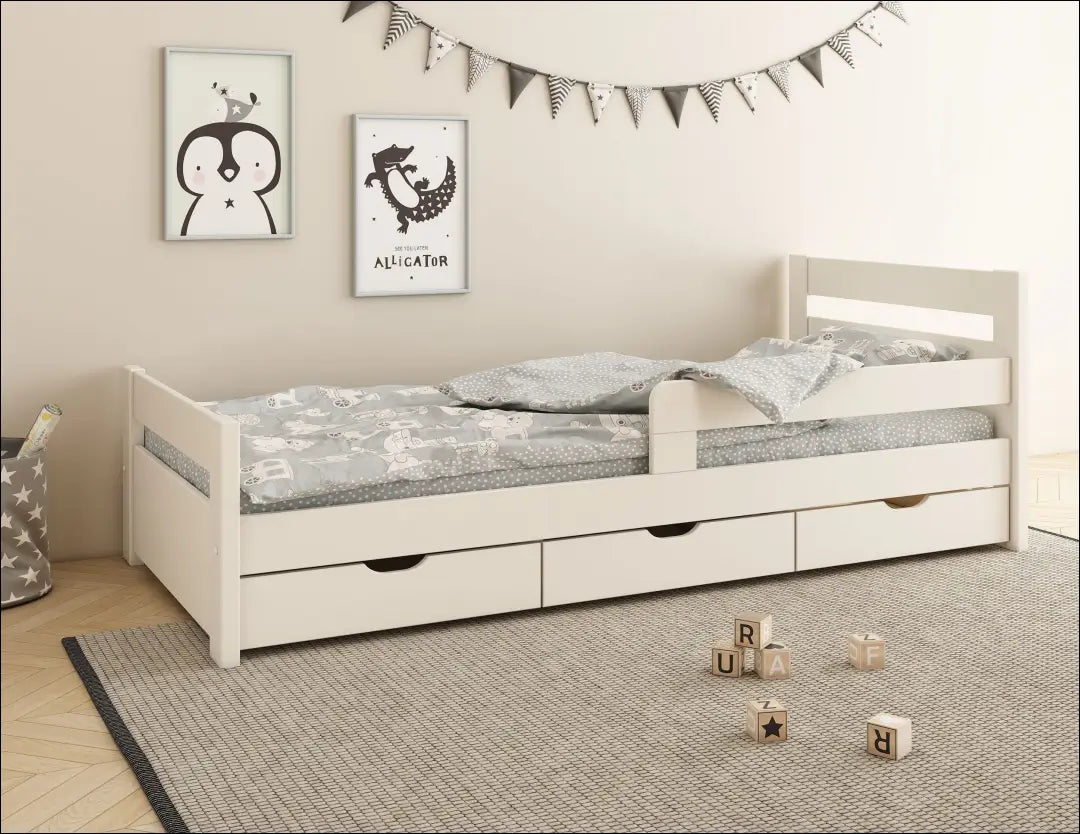 Vaikiška lova (90x200cm) GI678 - €160 Save 50% 100-200, __label:Pristatymas 1-2 d.d., color-balta, lovos-miegamojo,