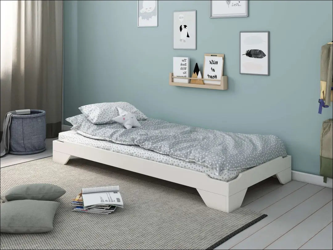 Vaikiška lova (90x200cm) GI704 - €99 Save 50% 50-100, __label:Pristatymas 1-2 d.d., color-balta, lovos-miegamojo,