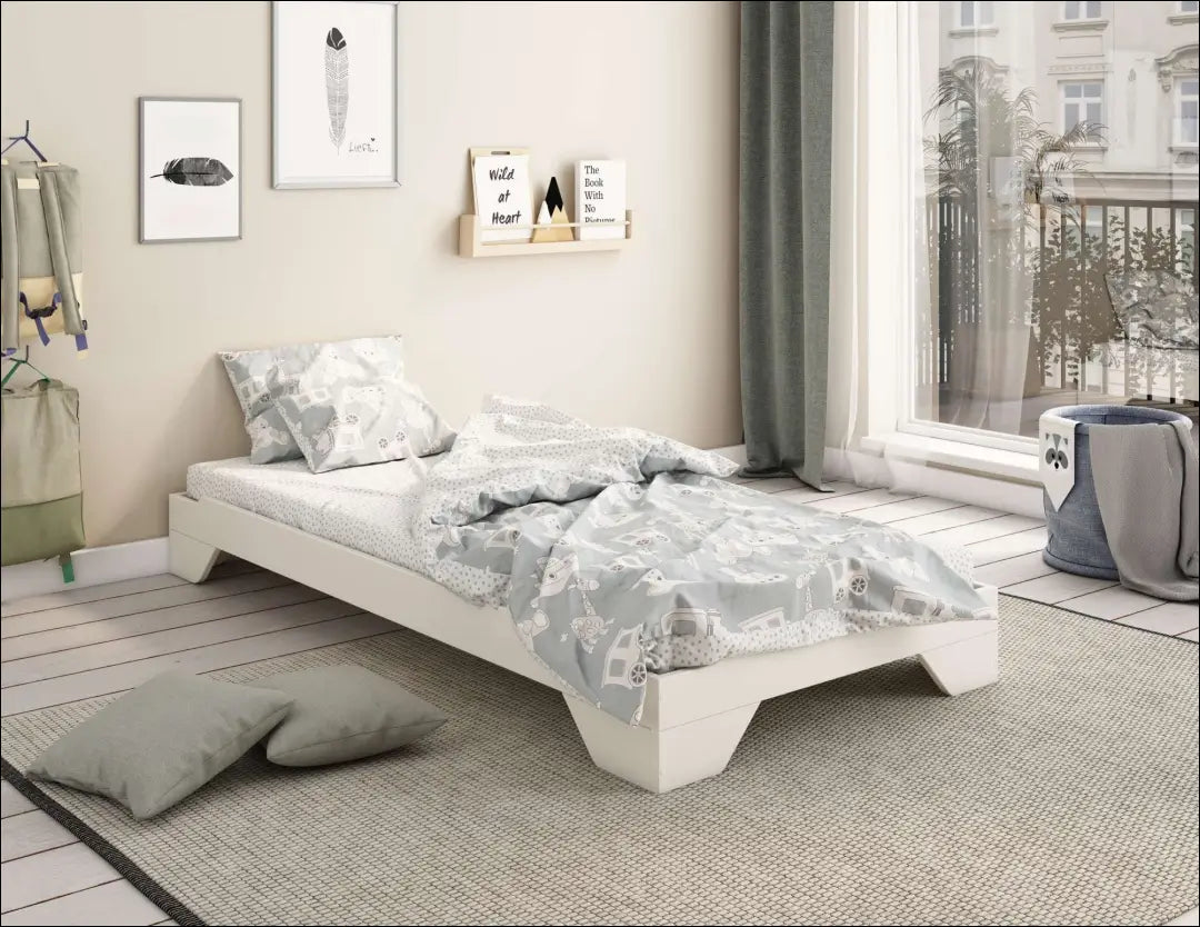 Vaikiška lova (90x200cm) GI704 - €99 Save 50% 50-100, __label:Pristatymas 1-2 d.d., color-balta, lovos-miegamojo,