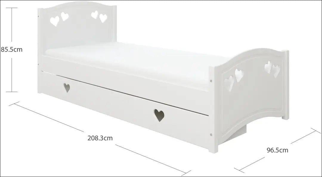 Vaikiška lova (90x200cm) GI705 - €220 Save 50% __label:Pristatymas 1-2 d.d., color-balta, lovos-miegamojo,