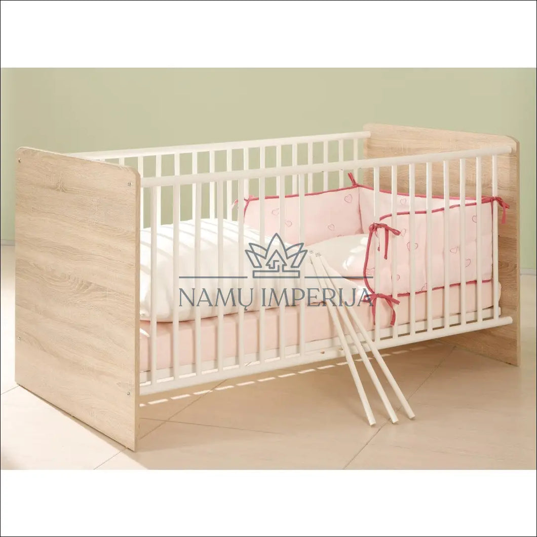 Vaikiška lovytė GI198 - €80 Save 65% 50-100, color-balta, color-ruda, lovos-miegamojo, material-mediena Balta