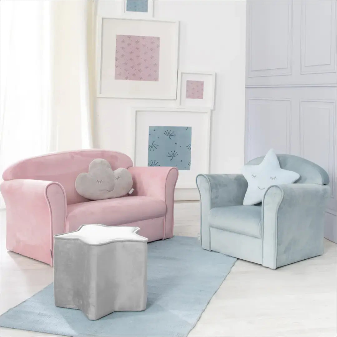 Vaikiška sofa MI841 - €63 Save 50% 50-100, __label:Pristatymas 1-2 d.d., color-rozine, material-aksomas,