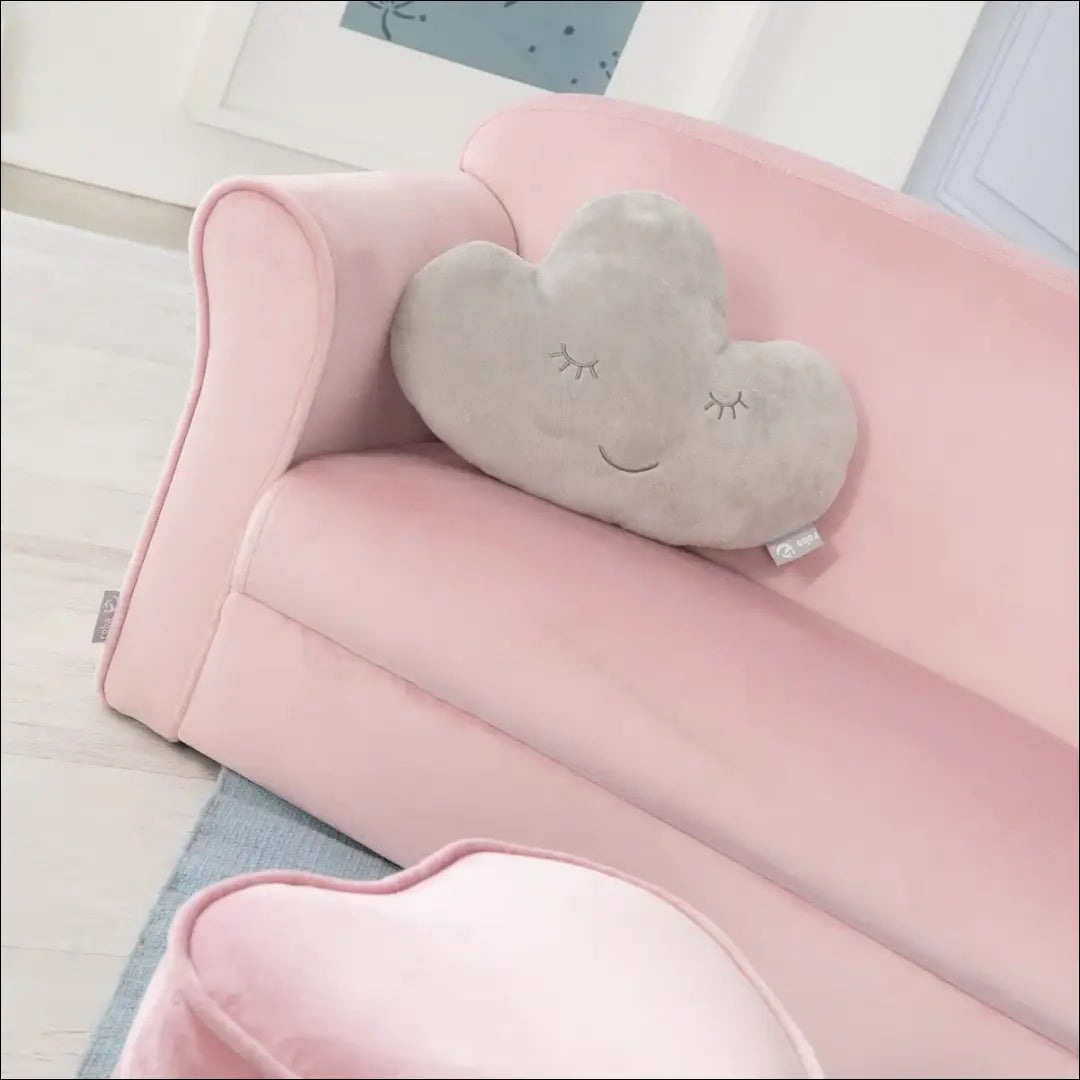 Vaikiška sofa MI841 - €63 Save 50% 50-100, __label:Pristatymas 1-2 d.d., color-rozine, material-aksomas,