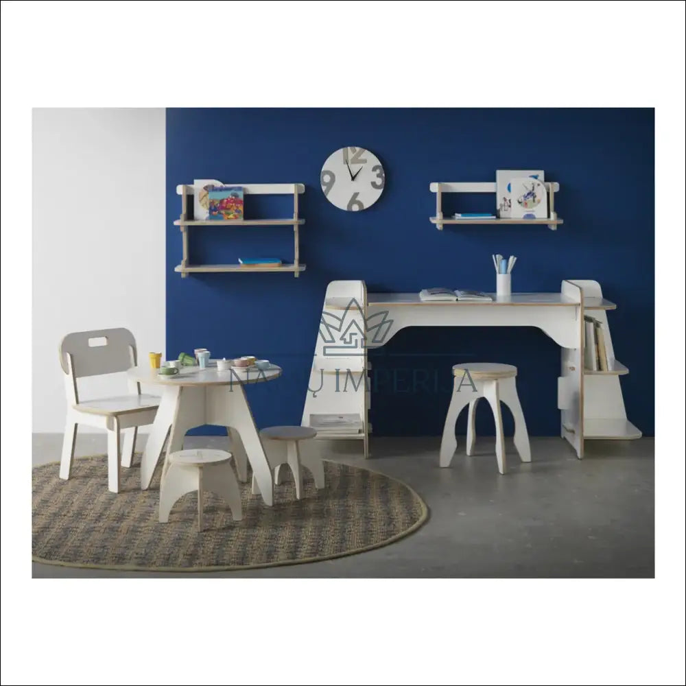 Vaikiška taburetė VI1020 €26 Save 50% 25 50, __label:Pristatymas 1 2 d.d., color balta, kita, material mediena €25