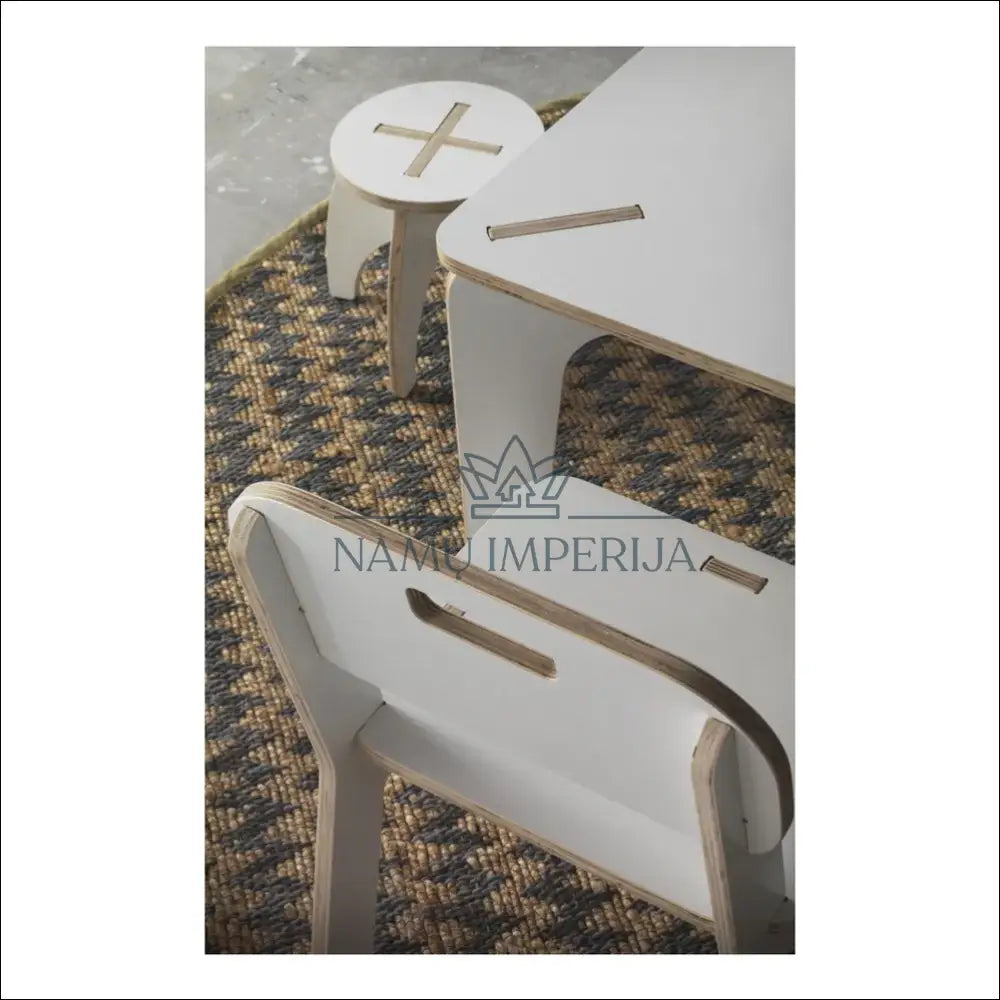 Vaikiška taburetė VI1020 €26 Save 50% 25 50, __label:Pristatymas 1 2 d.d., color balta, kita, material mediena €25